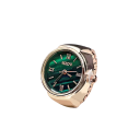 Damesring met horloge 8 x 22 mm Verstelbare tijd Groene wijzerplaat Echte uren op de vinger Legering van metalen en glas Stijlvolle modeaccessoire 6