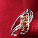 Damesring met opschrift D1624 4