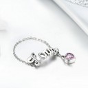 Damesring met opschrift liefde D2150 3