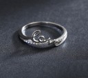 Damesring met opschrift liefde 3