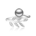 Damesring met parel D2377 2