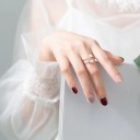 Damesring met parels D2367 3