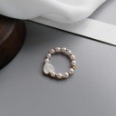 Damesring met parels D2434 3