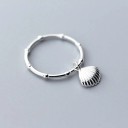 Damesring met schelp D2363 1
