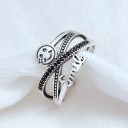Damesring met smiley gezicht D2055 3