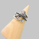 Damesring met smiley gezicht D2055 4