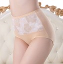 Damesslip met bloemen in de taille 10