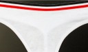 Damesstring met gestreepte afwerking 3