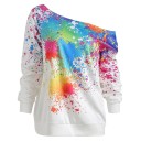 Damessweater met kleurrijke print 4