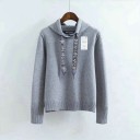 Damessweatshirt met decoratieve steentjes 6