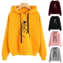 Damessweatshirt met handprint 1