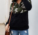Damessweatshirt met militair patroon 1