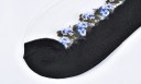 Damestrømper med blomster - 10 par 6