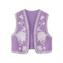 Damesvest met bloemen 4