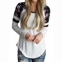 Dametop med blomster A950 4
