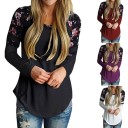 Dametop med blomster A950 2