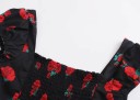 Dametop med blomsterprint 3
