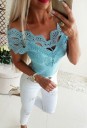 Dametop med blonder A798 3