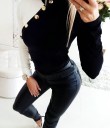 Dametop med knapper 3