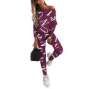 Dametop med lange ærmer og leggings B917 9