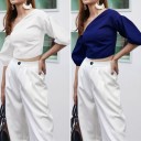 Dametop med off-shoulder-motiv B201 1