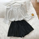 Dametop og shorts B947 4