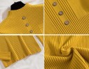 Dameturtleneck med knapper og lommer 4