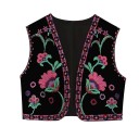 Damevest med blomstermønster V148 1