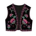 Damevest med blomstermønster V148 1