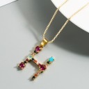 Damhalsband med bokstaven D124 11