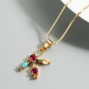 Damhalsband med bokstaven D124 14
