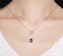 Damhalsband med cirkel och pärla 2
