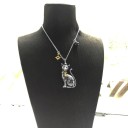 Damhalsband med en katt 3