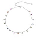 Damhalsband med färgglada stenar 6