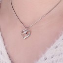 Damhalsband med hjärta och oändlighet G437 2