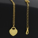 Damhalsband med hjärthänge D179 4