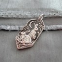 Damhalsband med kanin D320 3