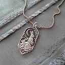 Damhalsband med kanin D320 5