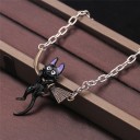 Damhalsband med katt D306 5