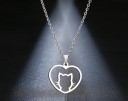 Damhalsband med katt D367 4
