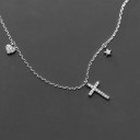 Damhalsband med kors G502 5