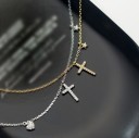 Damhalsband med kors G502 3