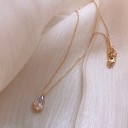 Damhalsband med kristall D249 2