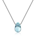 Damhalsband med kristall M104 1