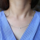 Damhalsband med kristaller M100 3