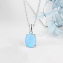 Damhalsband med opal 12