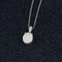 Damhalsband med opal 11