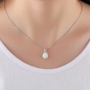 Damhalsband med opal 2