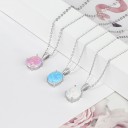 Damhalsband med opal 8