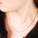 Damhalsband med pärlor M92 5